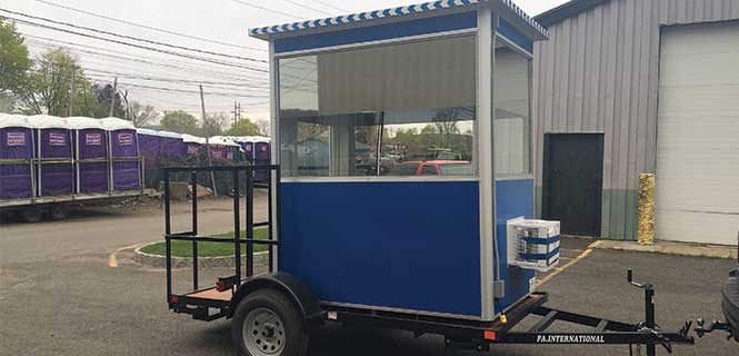 Mobile Modular Office Trailers, Fiberglass Security Guard Cabin