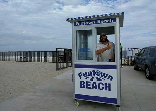 Portable prefab ticket booth