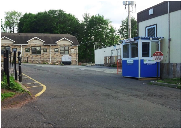 Guardian Booth securing a school building