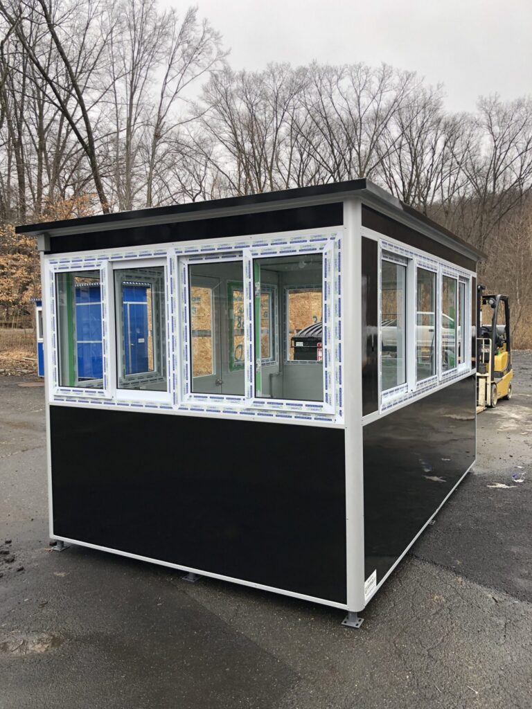 8x12 Parking Booth in Brooklyn, NY at iPark location with Sliding Windows, Custom Exterior Color, Built-in AC, and Breaker Panel Box