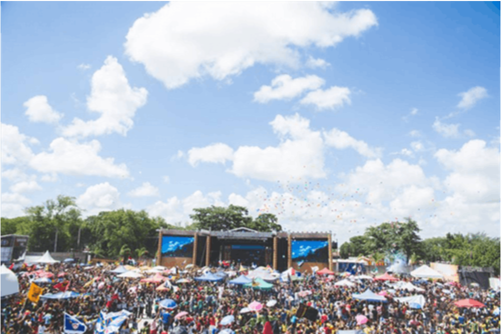 Crowd at a music festival