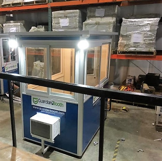 4x6 Booth with Add-on Features Built-in AC and outside Spotlights