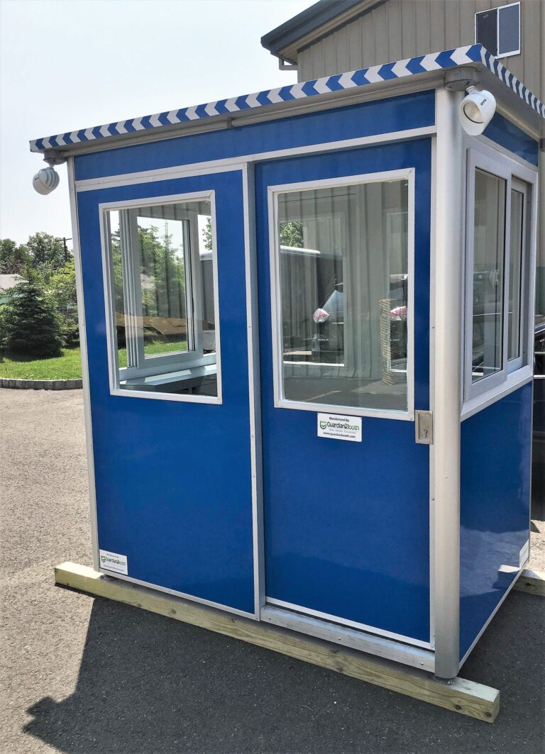 4x6 Entrance Gate Booth in Portland, OR with Sliding door, Sliding Windows, Anchoring Brackets