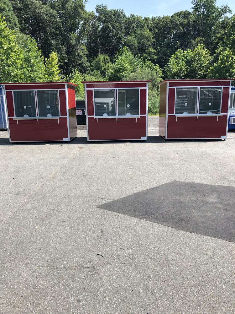 6x8  Ticket and Cashier Booths in Snohomish County, WA with Ticket Windows and Exterior Custom Vinyl Wrap