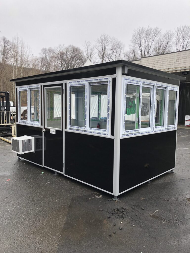 8x12 Parking Booth in Brooklyn, NY at iPark location with Custom Exterior Color, Swing Door, Built-in AC, and Breaker Panel Box
