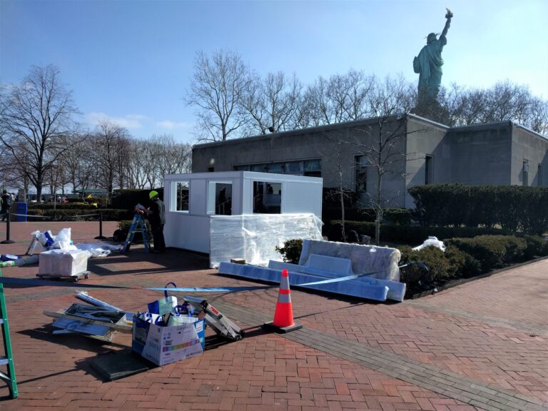 Construction of 10x12 Booth in New York, NY at Statue of Liberty