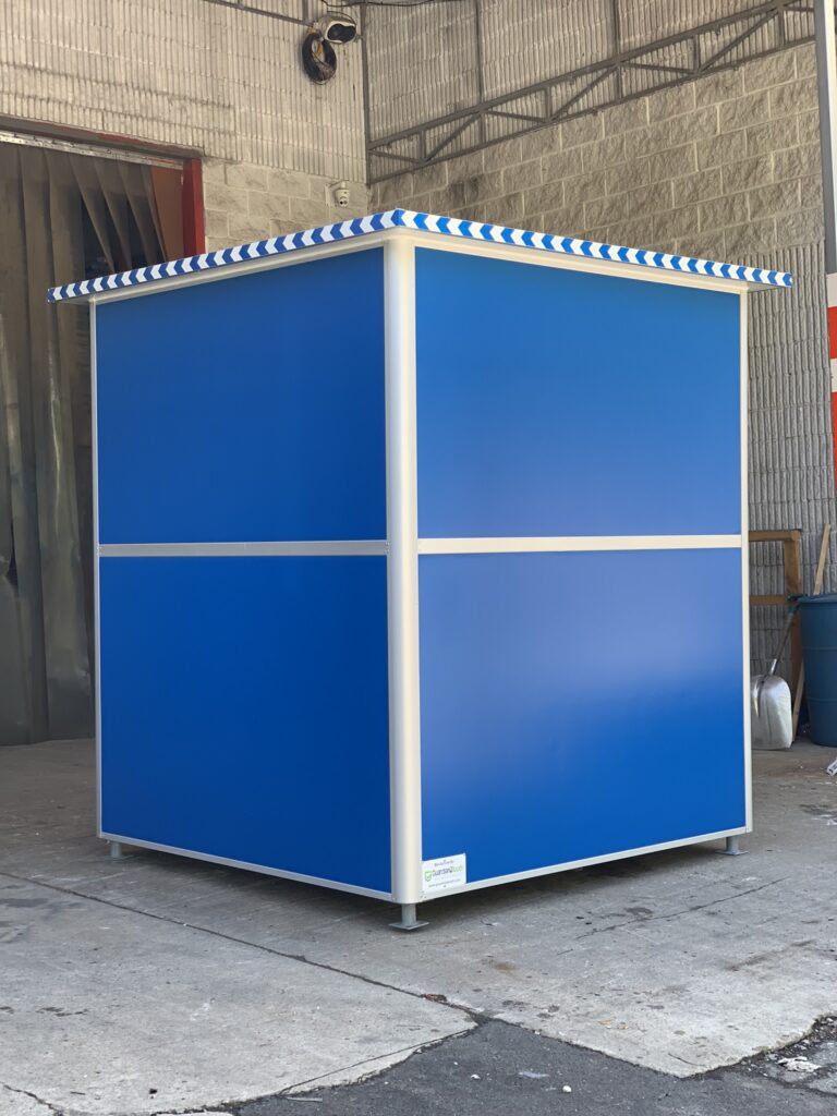 Anchoring Brackets, 6x6 Hospital Security Booth in Mobile, AL