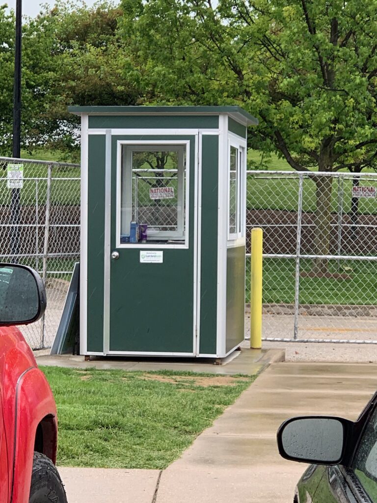 Color Military Green Wrap, 4x4 Parking Lot Attendant Booth in North Salem, NY
