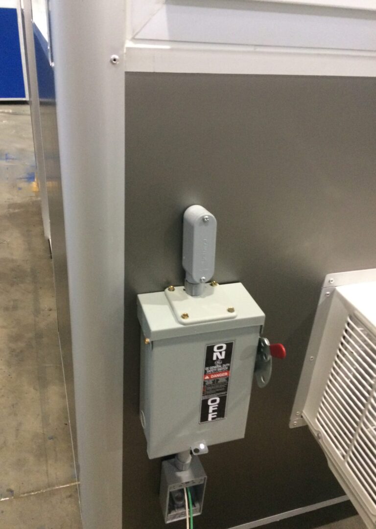 Exterior Electric Disconnect Switch, 4x6 Construction Site Booth in Rahway, NJ