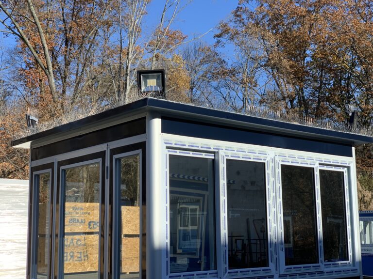 Roof Mounted Outside LED Floodlights, 6x8 Entrance Gate Booth in Elkridge MD 1