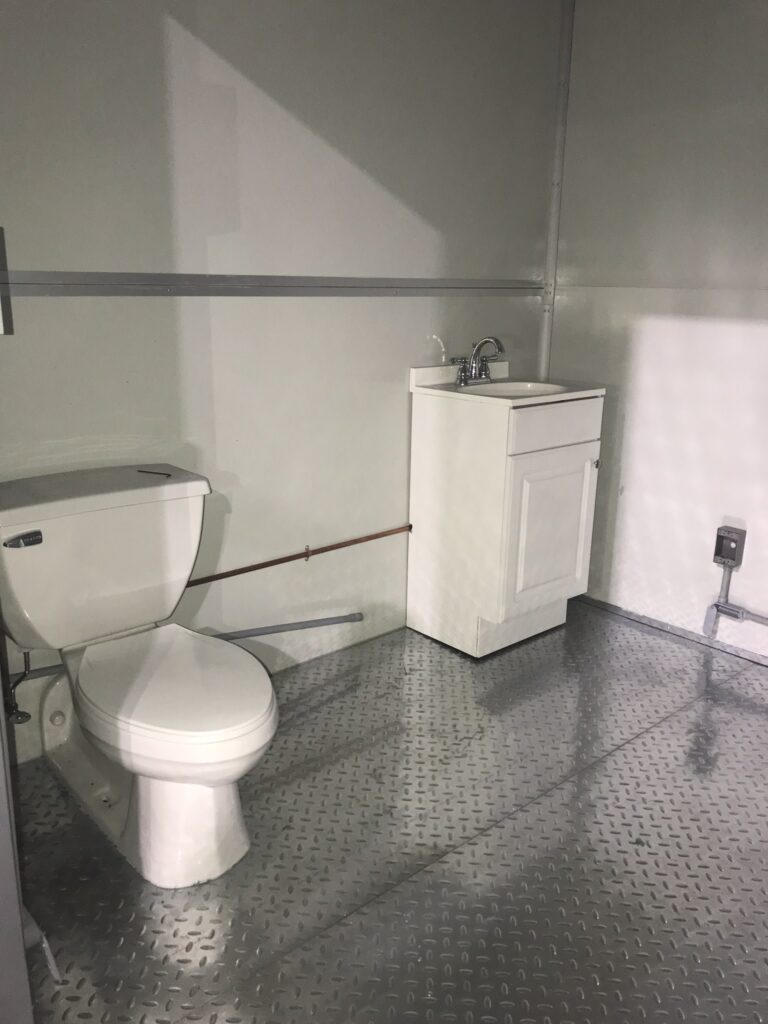 Sink and Toilet, 8x16 Modular Office in Panama City, FL