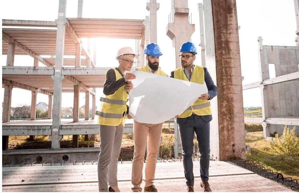 Architects at job site