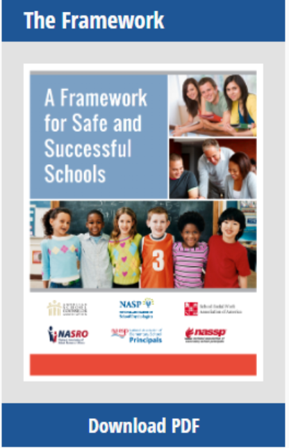Booklet titled A Framework for Safe and Successful Schools