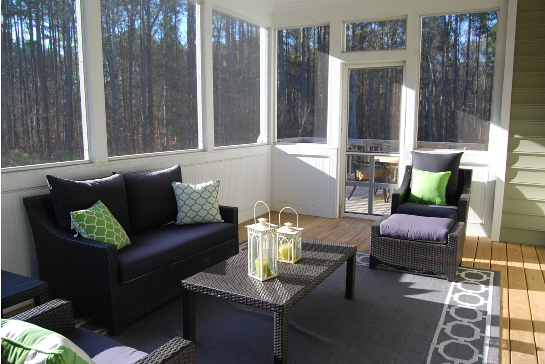 Prefab sunroom and couches