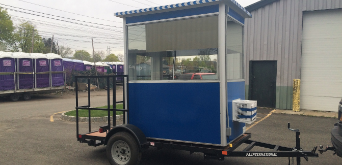 4x6 Trailer Booth in Ulster, PA with Tinted Windows and Heat and Air Conditioner 1
