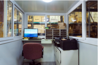 prefabricated warehouse offices interior view