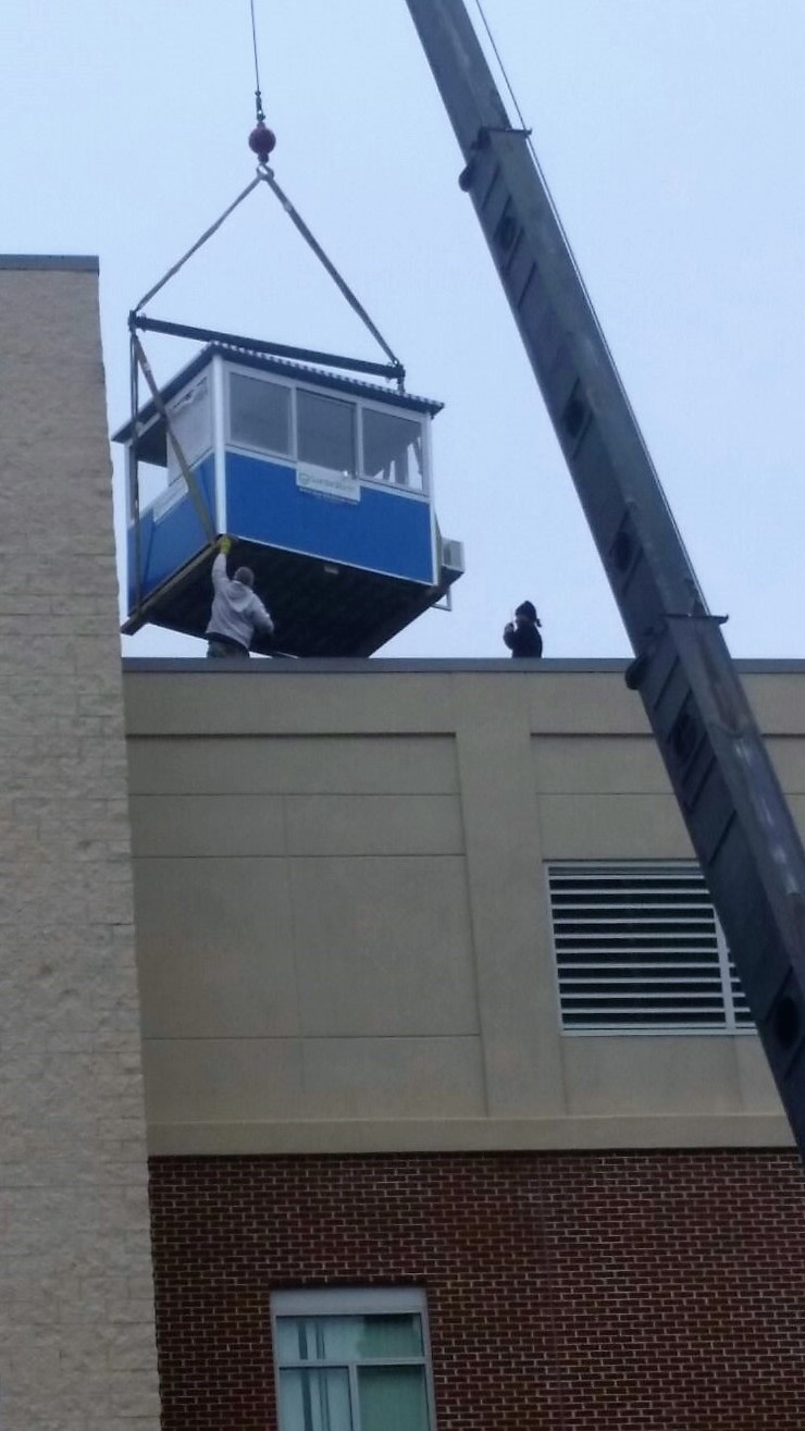 observation tower installation