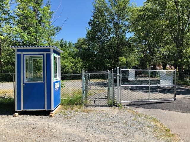 security booth at entry point