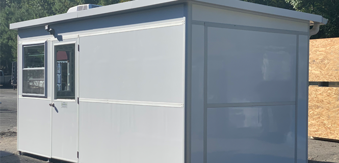 Modular temperature taking booth, portable medical clinic