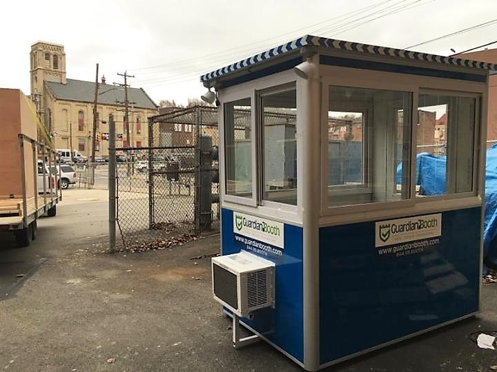 office trailer on construction site