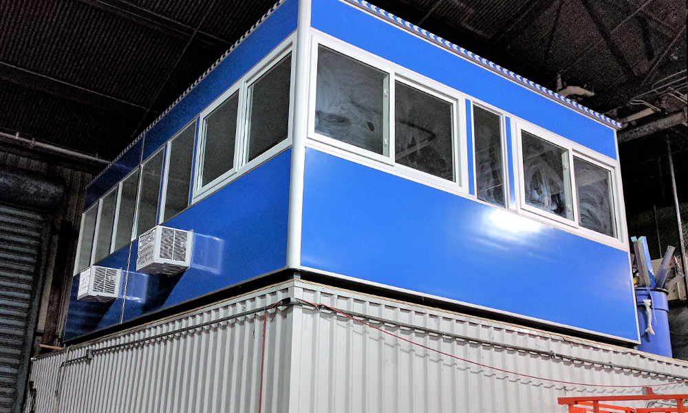 Large Booth on a Mezzanine in a warehouse