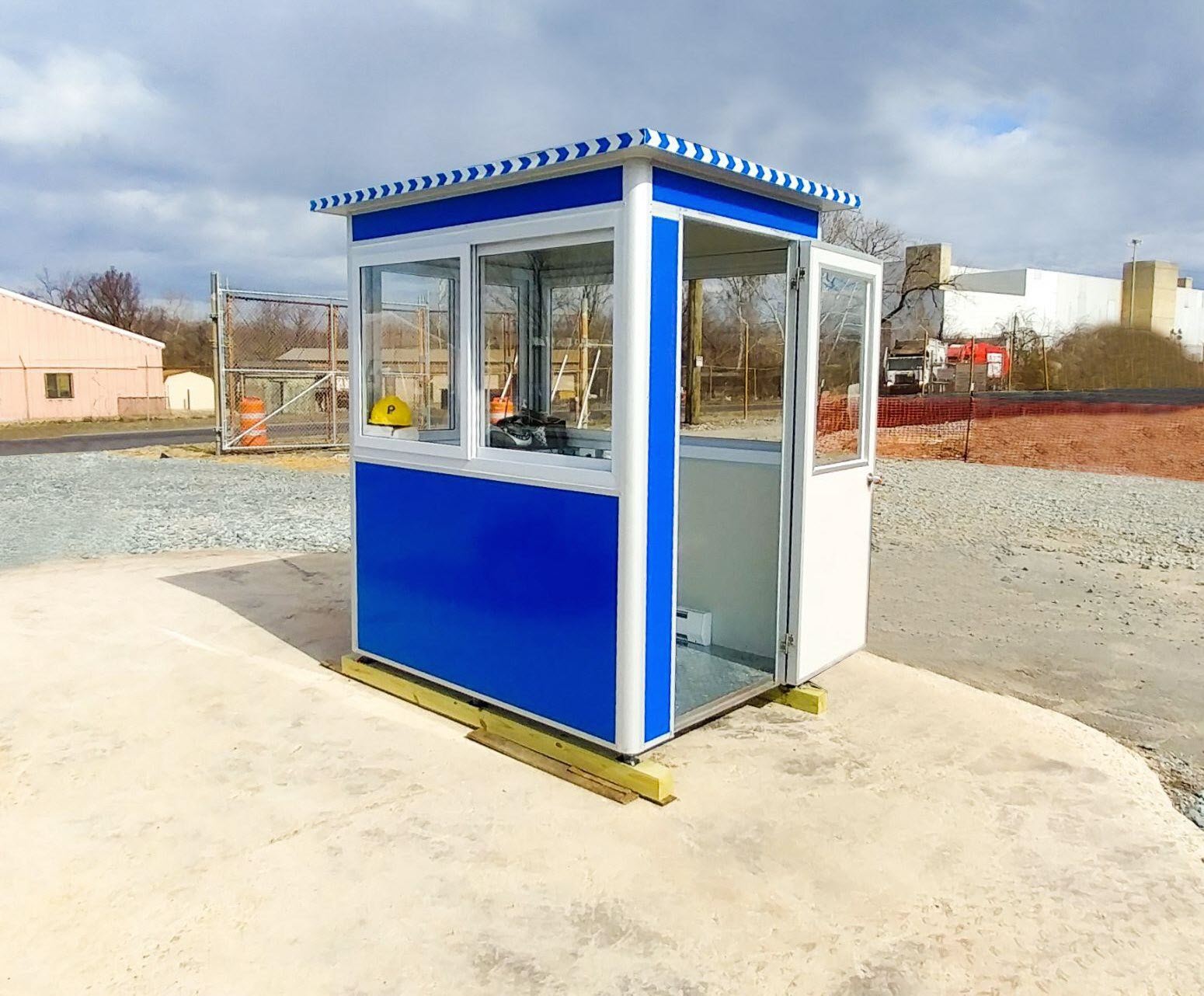 Construction Security Booths with 360 degree View