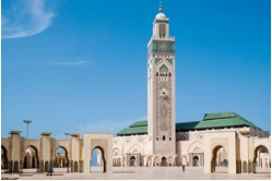 Outside of a white mosque