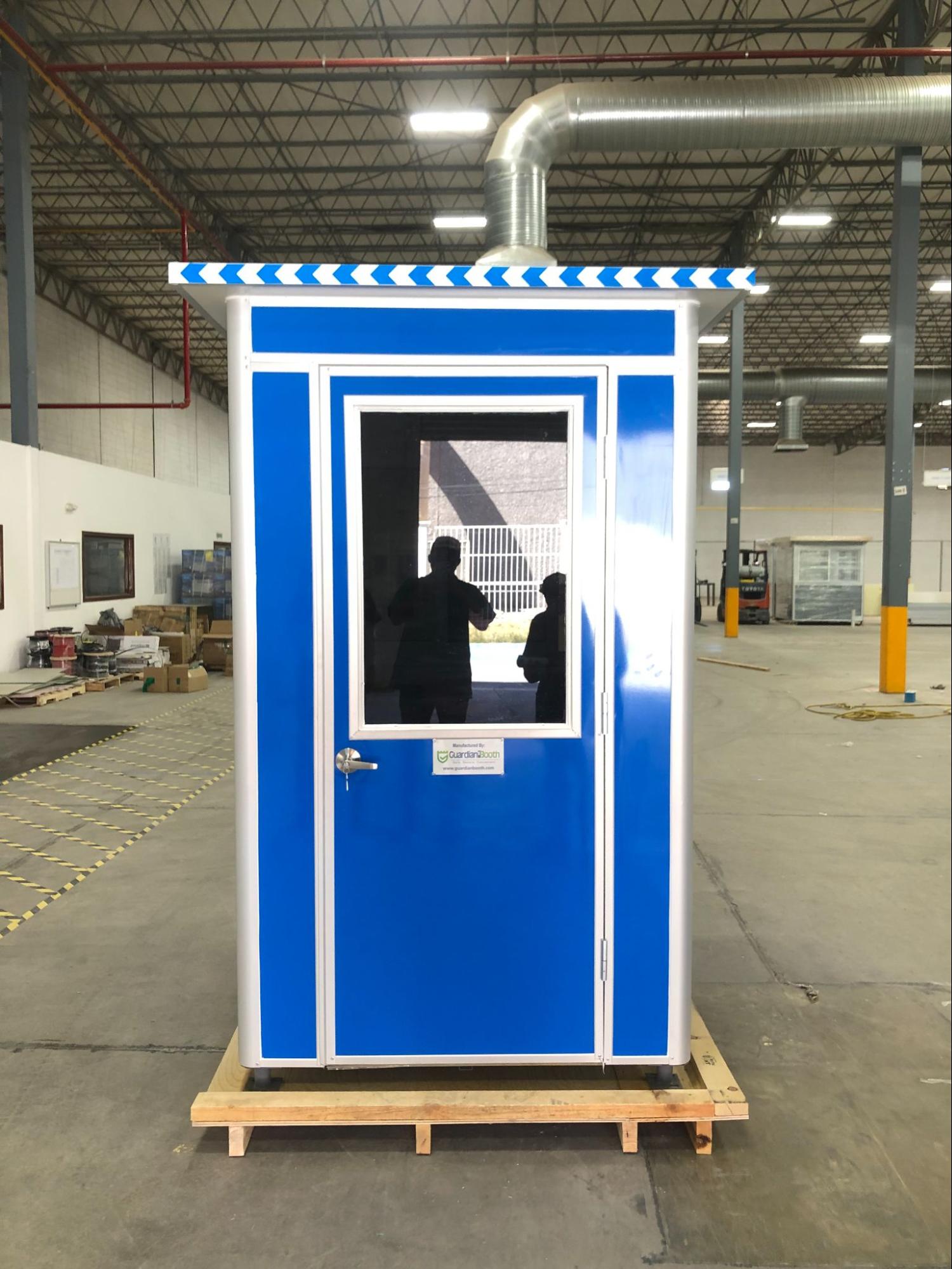 custom prefab booth for industrial setting