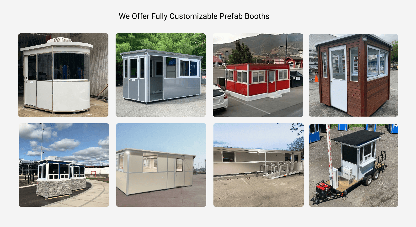 custom prefab booths for industrial facility planners