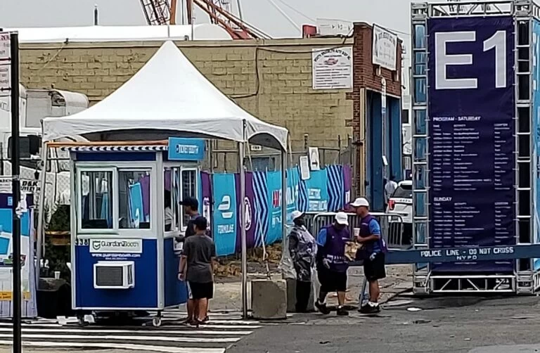 Role of ticket booths at event entrance