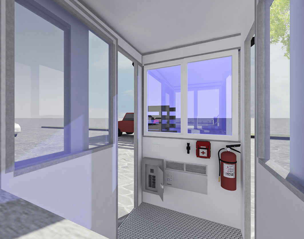 interior entry area for versatile space for school