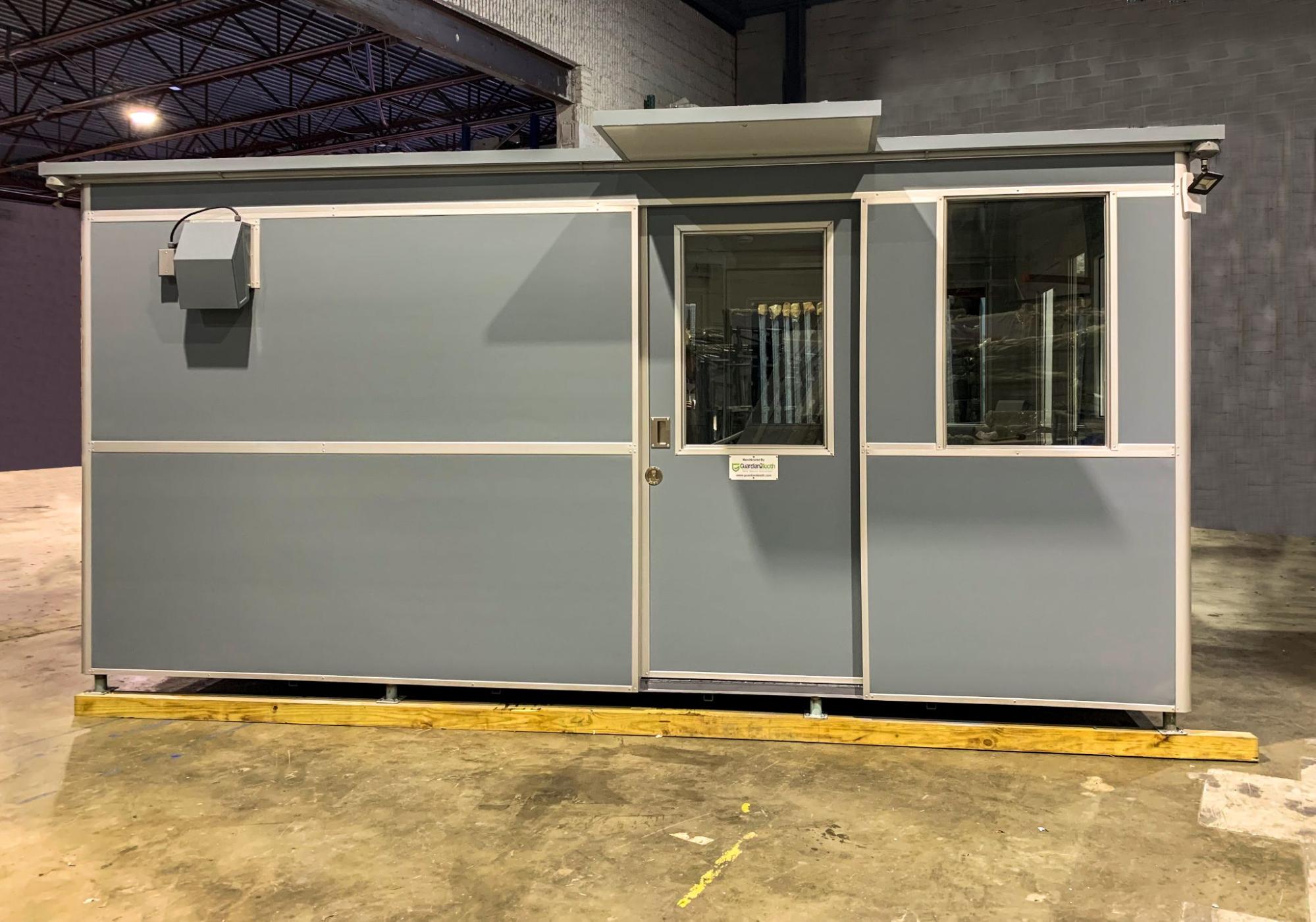 oversized booth with restroom for versatile school spaces