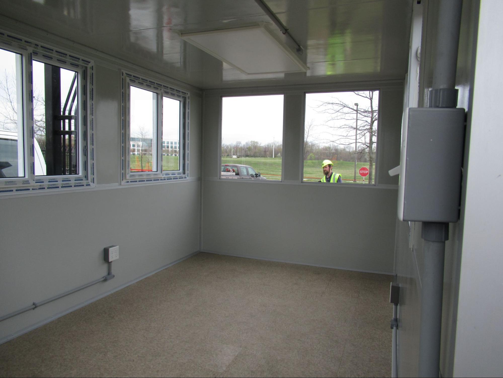 interior view of modular booth space