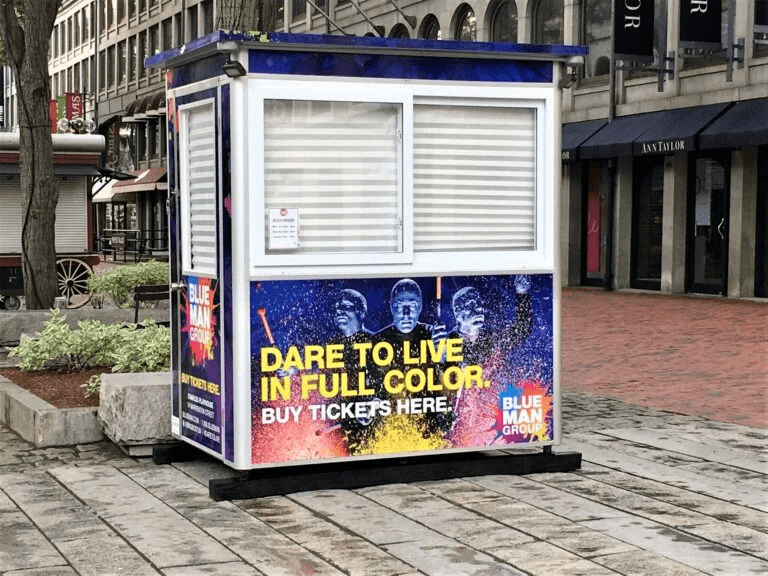 Fully customized cashier booth