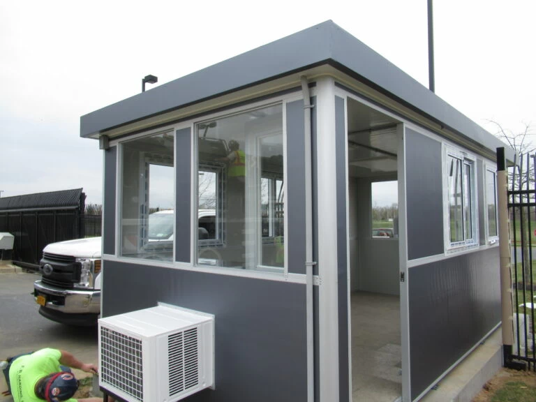 setup of modular privacy booths for patient confidentiality